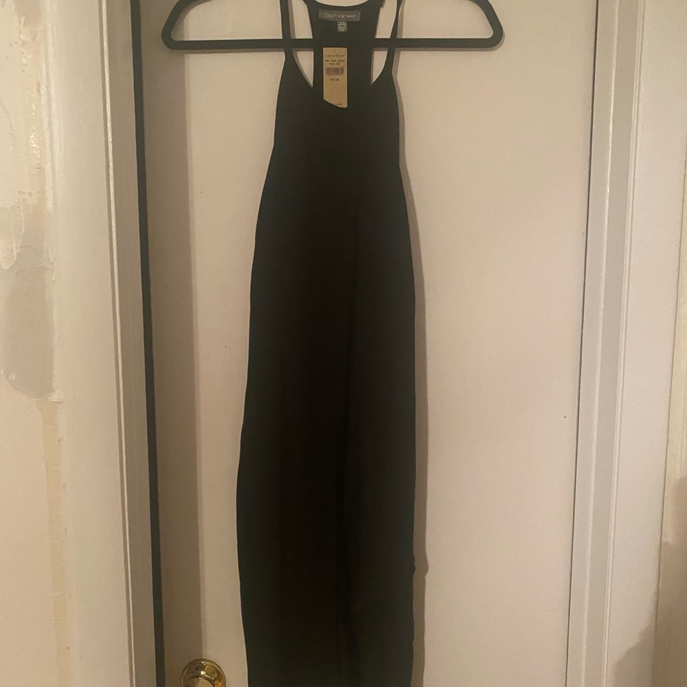 NWT black bodycon dress O/S